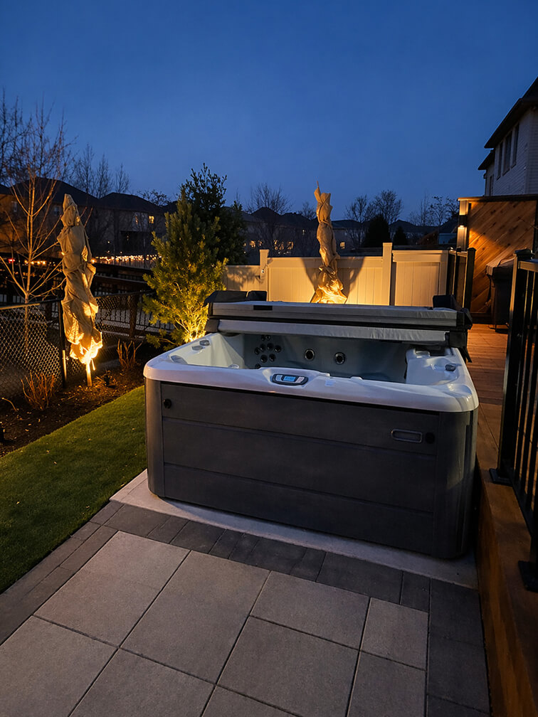 backyard-hot-tub-electrical-installation-ontario